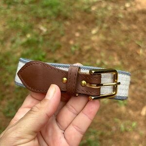 VINTAGE BELT BLUE AND BROWN COLOR SMALL SIZE 32”